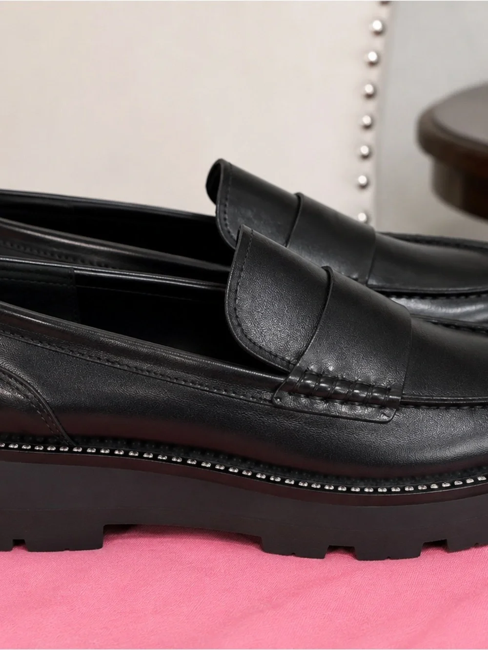 🖤 KARL LAGERFELD Paris Maysun/E22 Black Leather Loafers — 8.5M